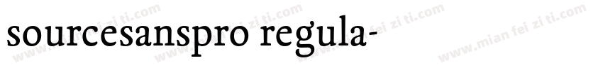 sourcesanspro regula字体转换